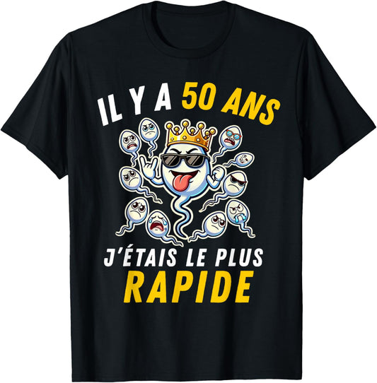 Gift Humour 50th Anniv 1976 Birthday 50 Years Man T-Shirt - T-Shirt | Black
