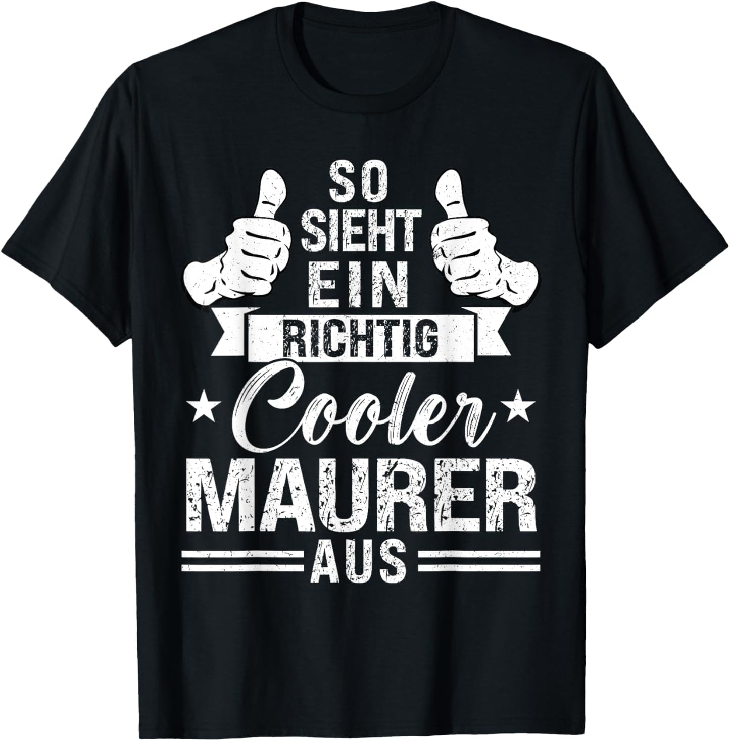 Ein richtig cooler Maurer Maurer Beruf T-Shirt - T-Shirt | Black