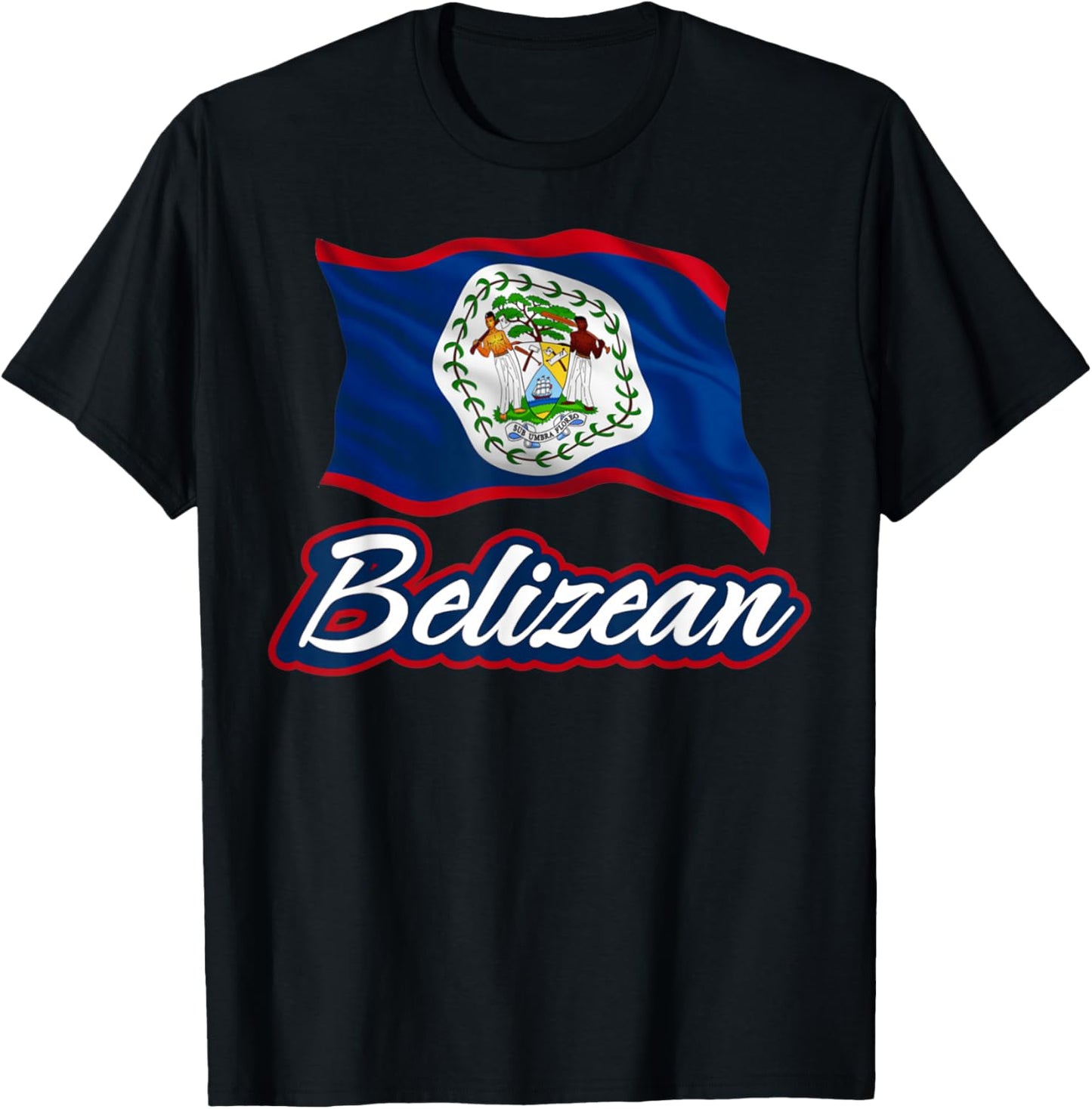 Belizean Flag of Belize Patriotic Mayan Men Women Kids T-Shirt - T-Shirt | Black