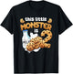 Milk and Cookies This Little Monster is 2 2nd Bday Boy Girl T-Shirt - T-Shirt | Black