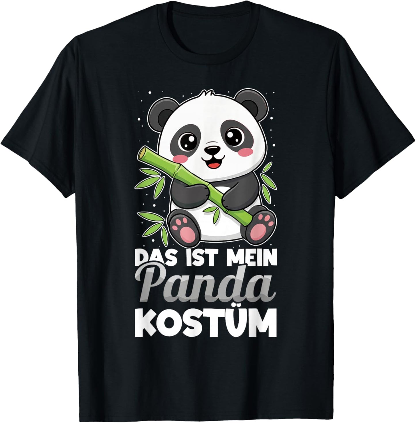Das Ist Mein Panda Kostüm Karneval Fasching T-Shirt - T-Shirt | Black