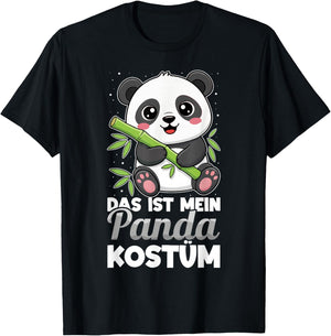Das Ist Mein Panda Kostüm Karneval Fasching T-Shirt - T-Shirt | Black