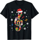 Merry Christmas Musical Note Music Lover Kids Music Teachers T-Shirt - T-Shirt | Black