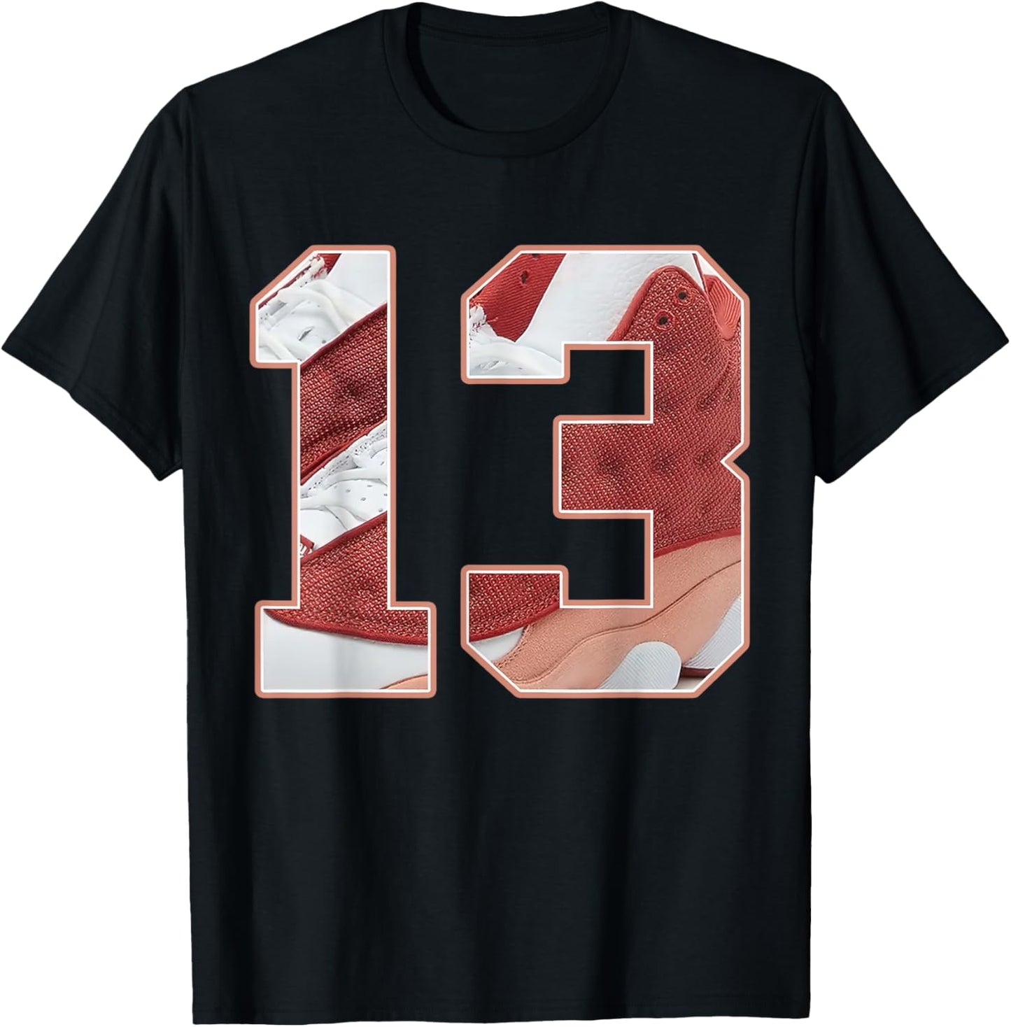 Number 13 Dune Red 13s Loser Lover Matching Women T-Shirt - T-Shirt | Black