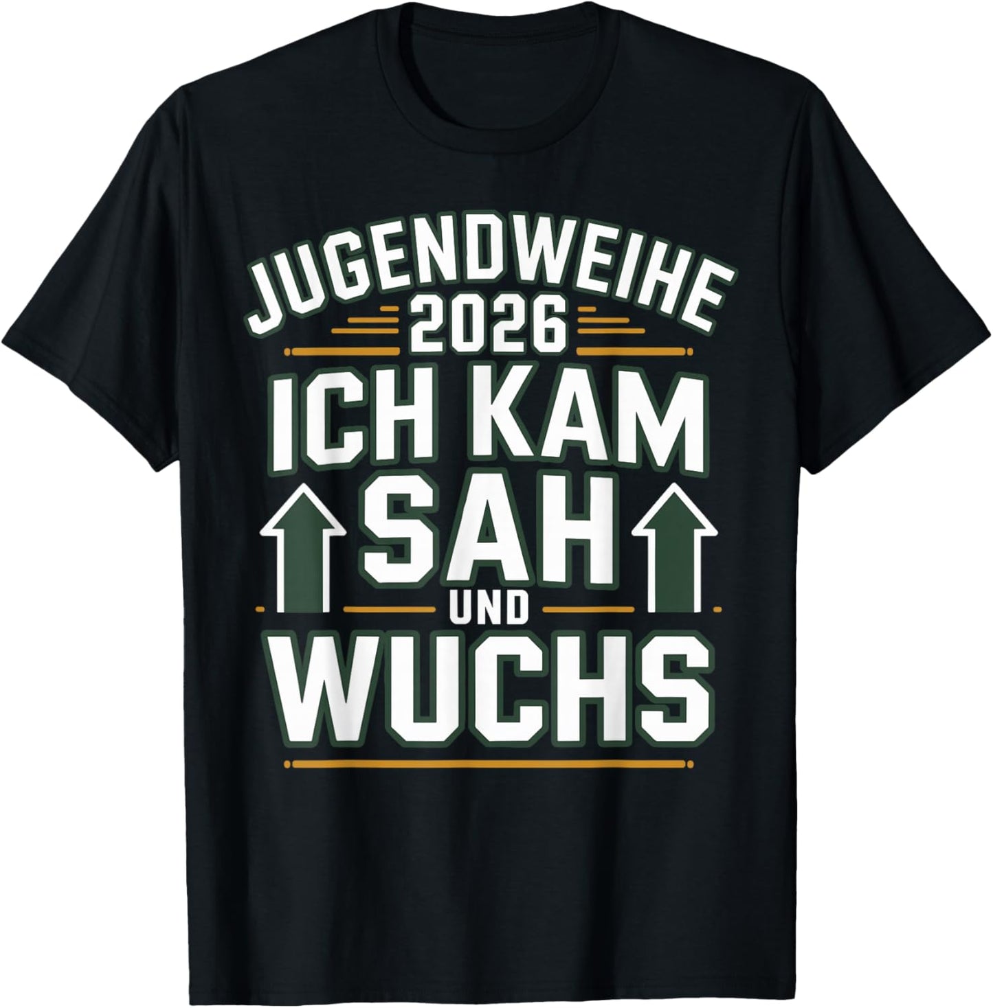 Jugendweihe 2026 ich kam SAH wuchs Geschenke Junge Mädchen T-Shirt - T-Shirt | Black