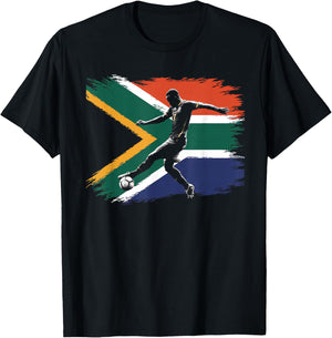 South Africa Soccer T-Shirt - T-Shirt | Black