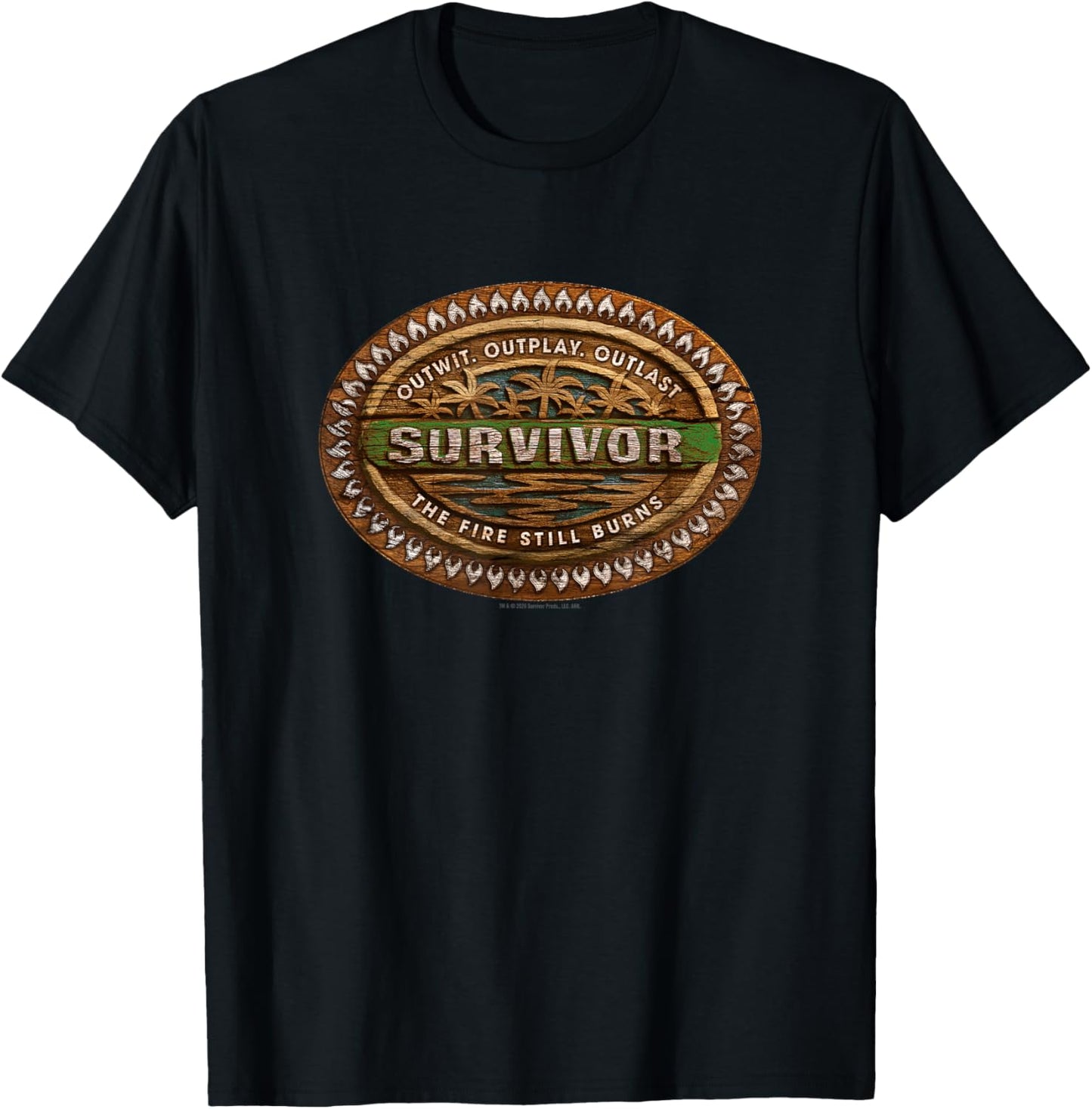 Survivor The Fire Still Burns Officially Licensed T-Shirt - T-Shirt | Black
