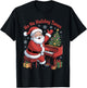 Funny Santa Playing Piano Holiday Chrismas Xmas Pajama T-Shirt - T-Shirt | Black