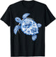 Sea Turtle Tribal Beach Hawaiian Maori Sun Love Earth Day T-Shirt - T-Shirt | Black