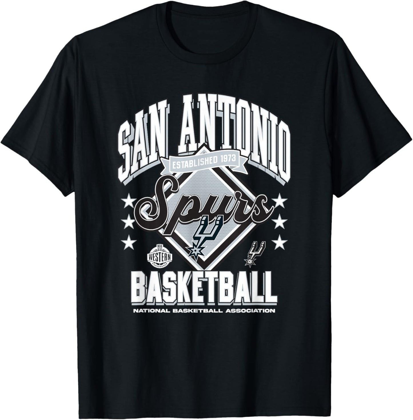 Astuce Officielle de la NBA des San Antonio Spurs T-Shirt - T-Shirt | Black