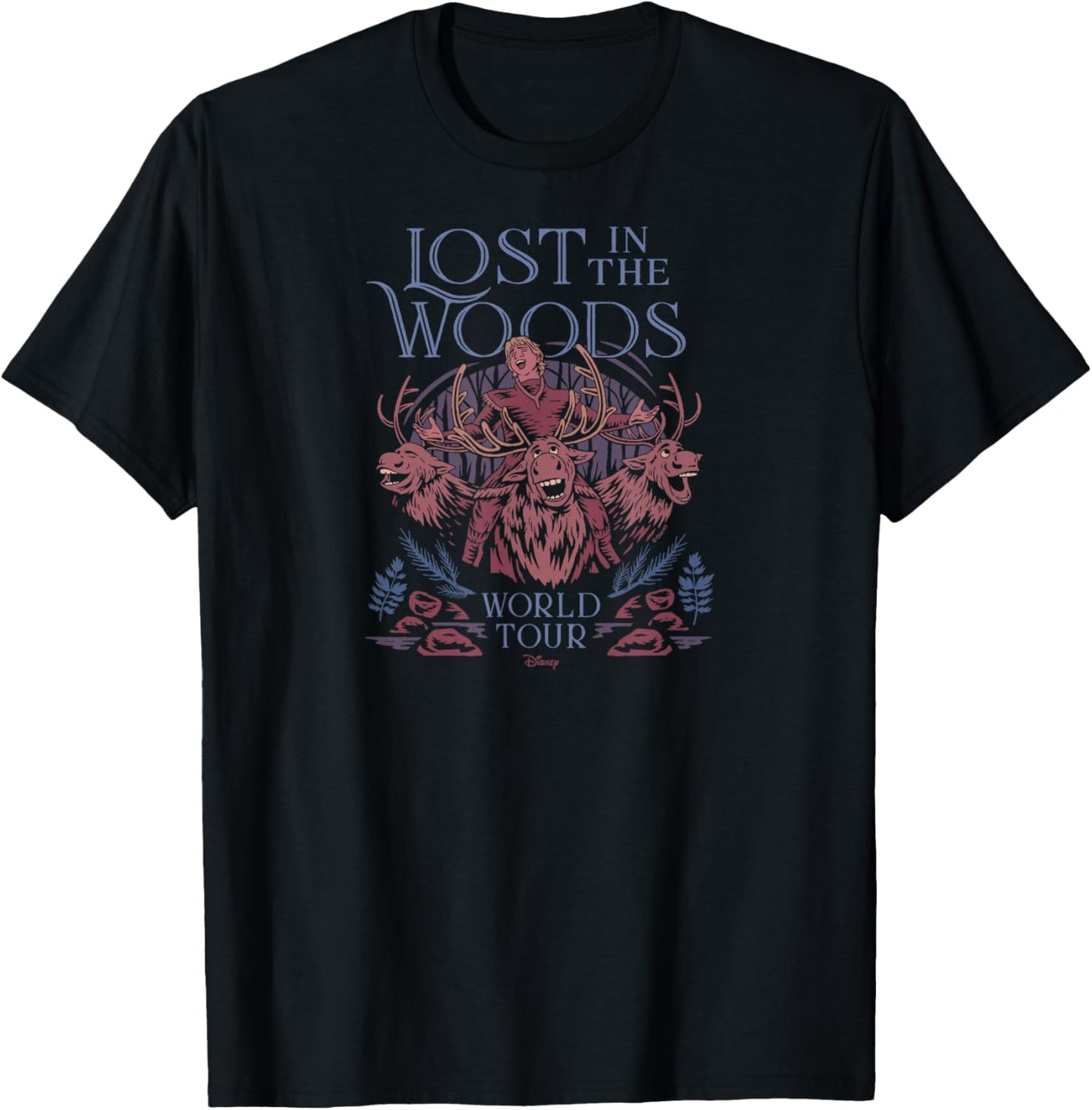 Frozen 2 - Sven - Lost in The Woods Tour T-Shirt - T-Shirt | Black