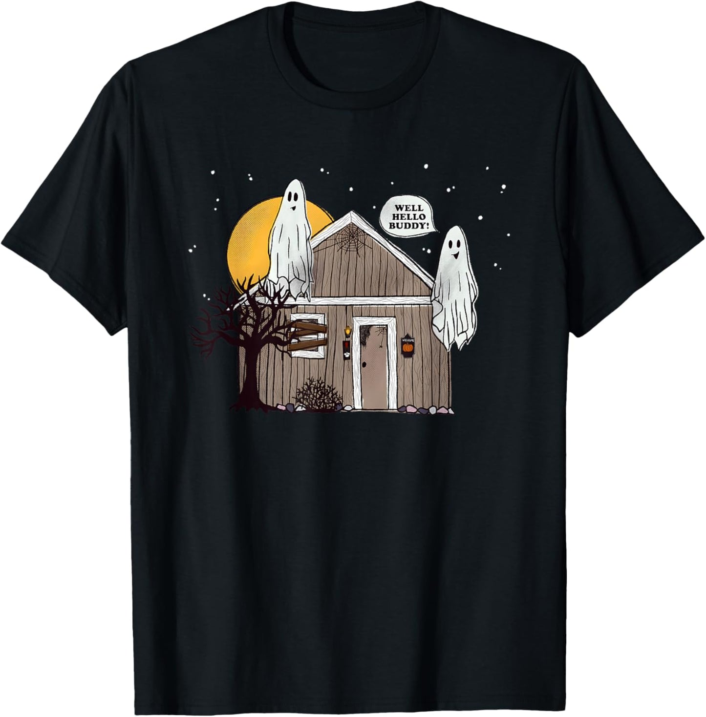 Well Hello Buddy Halloween 2024 T-Shirt - T-Shirt | Black