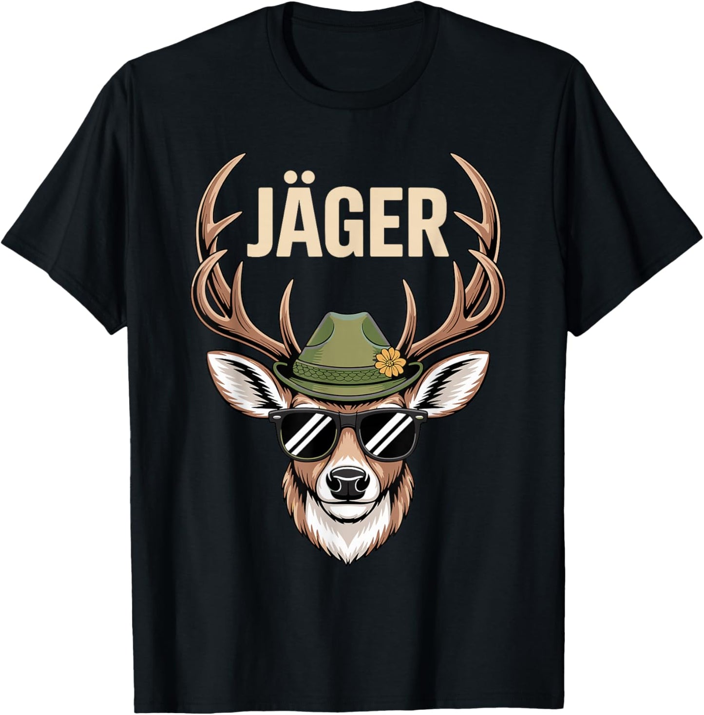 Hunter Costume Carnival Hunting T-Shirt - T-Shirt | Black
