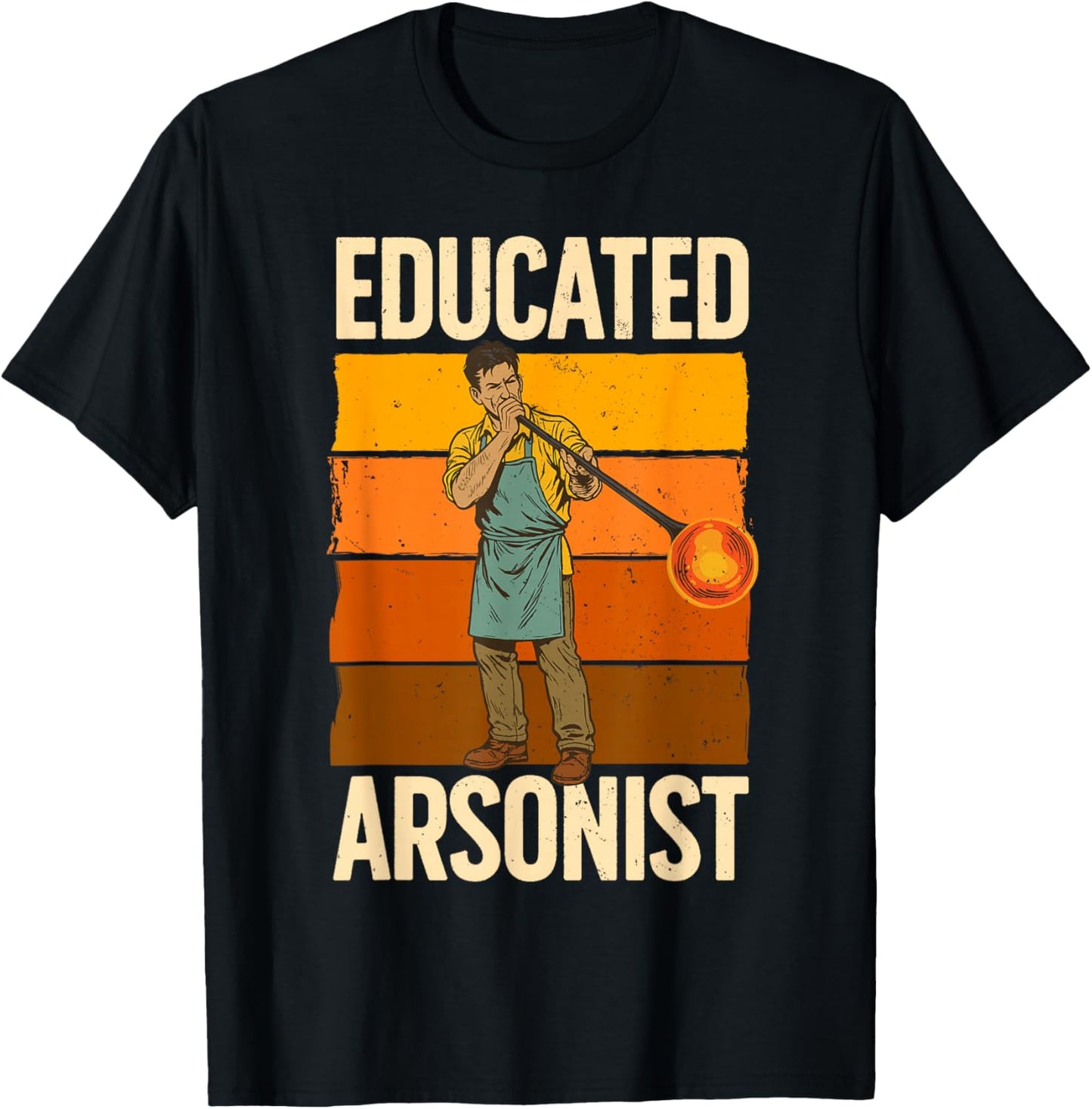 Glassblowing Art Women Glass Blowing Glassblower T-Shirt - T-Shirt | Black