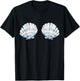 Mermaid Sea Shell Bra Graphic Seashell Costume Women T-Shirt - T-Shirt | Black