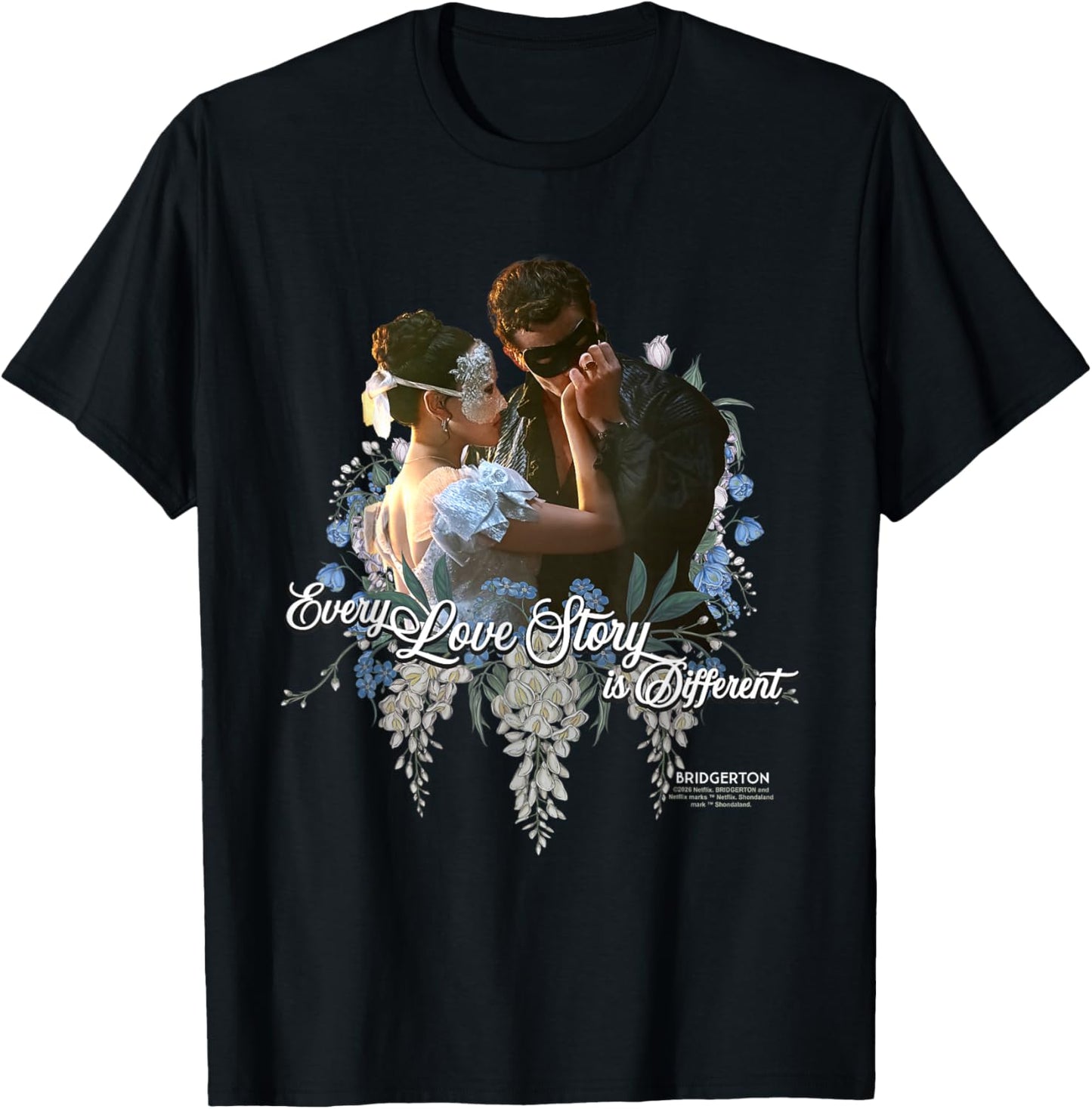 Bridgerton Benedict and Sophie Offiziell lizenziert T-Shirt - T-Shirt | Black