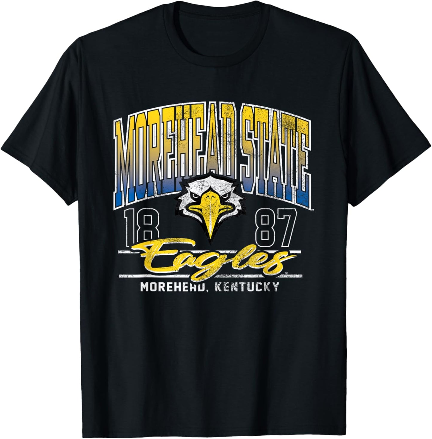 Morehead State Eagles Kicking It Royal Officially Licensed T-Shirt - T-Shirt | Black
