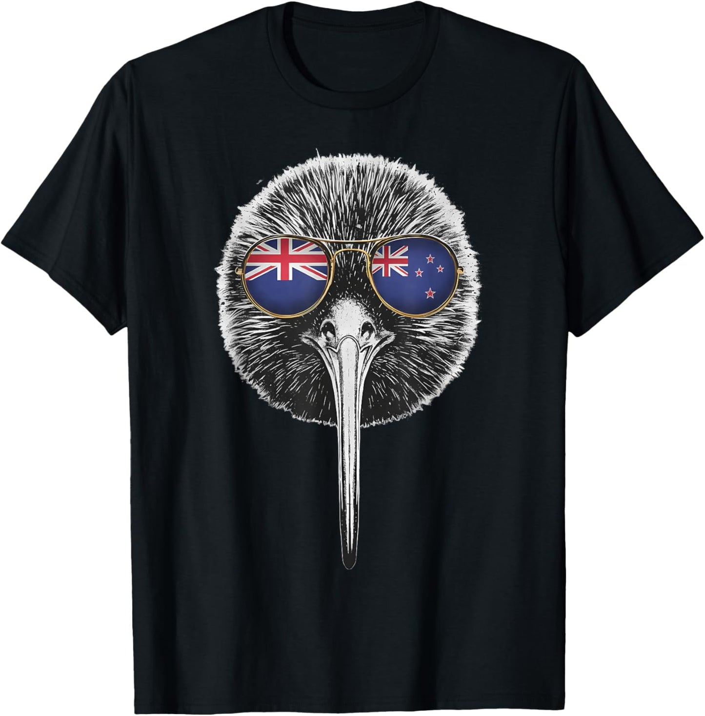 New Zealand Kiwi Bird T-Shirt - T-Shirt | Black