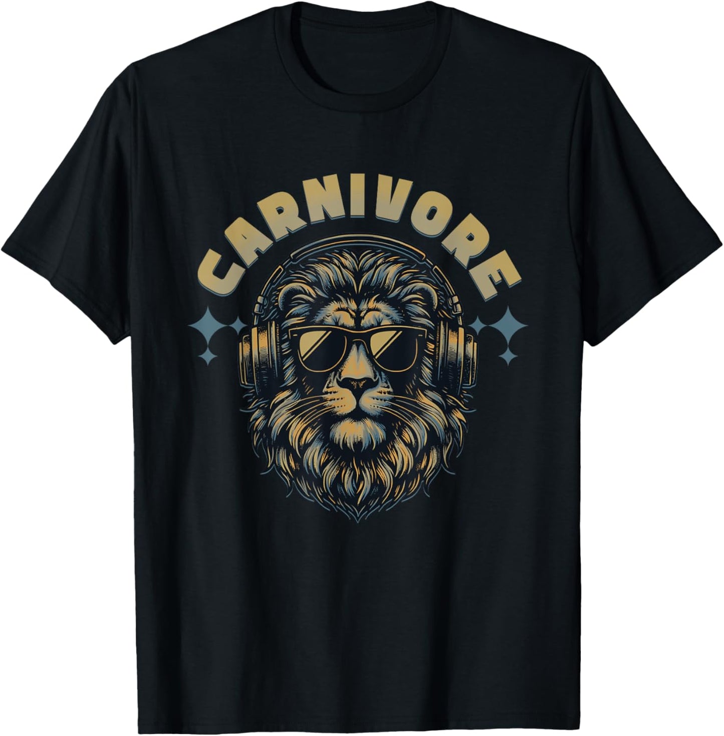 Carnivore: Zero Carb Lion Diet Lifestyle T-Shirt - T-Shirt | Black