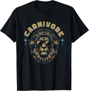 Carnivore: Zero Carb Lion Diet Lifestyle T-Shirt - T-Shirt | Black