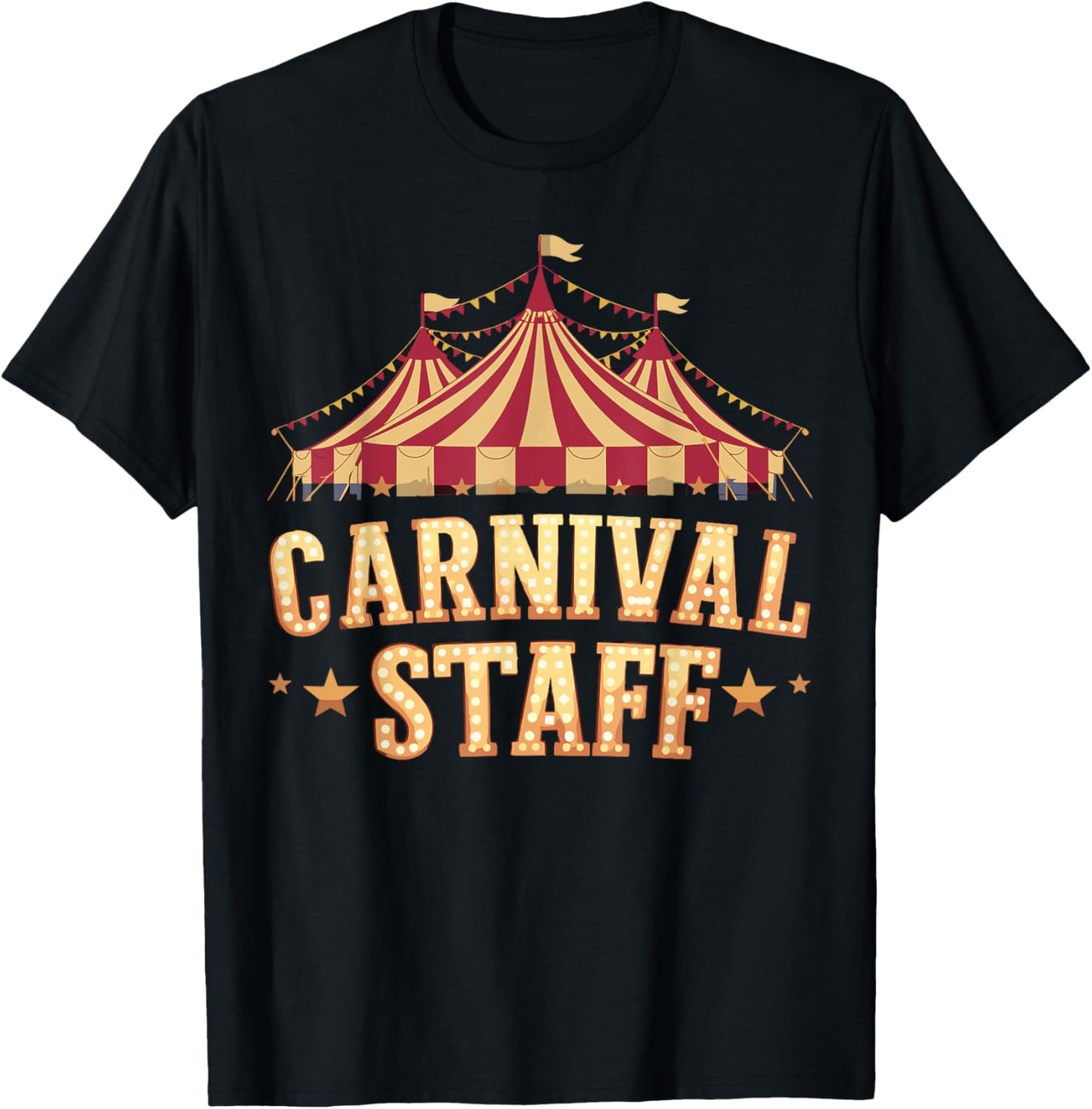 Circus Matching Carnival Staff T-Shirt - T-Shirt | Black