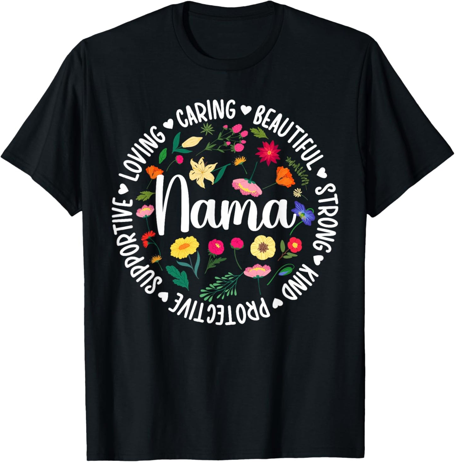 Nama Appreciation Circle Nama Grandma Nama Grandmother T-Shirt - T-Shirt | Black