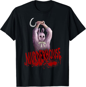 Murder House Easter Bunny Survival Horror Game Maniac T-Shirt - T-Shirt | Black