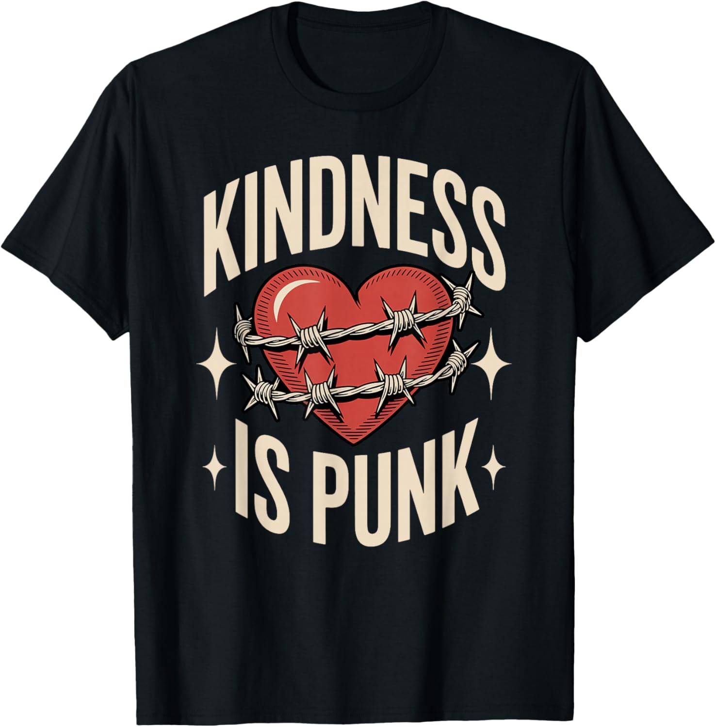 Kindness is Punk T-Shirt - T-Shirt | Black