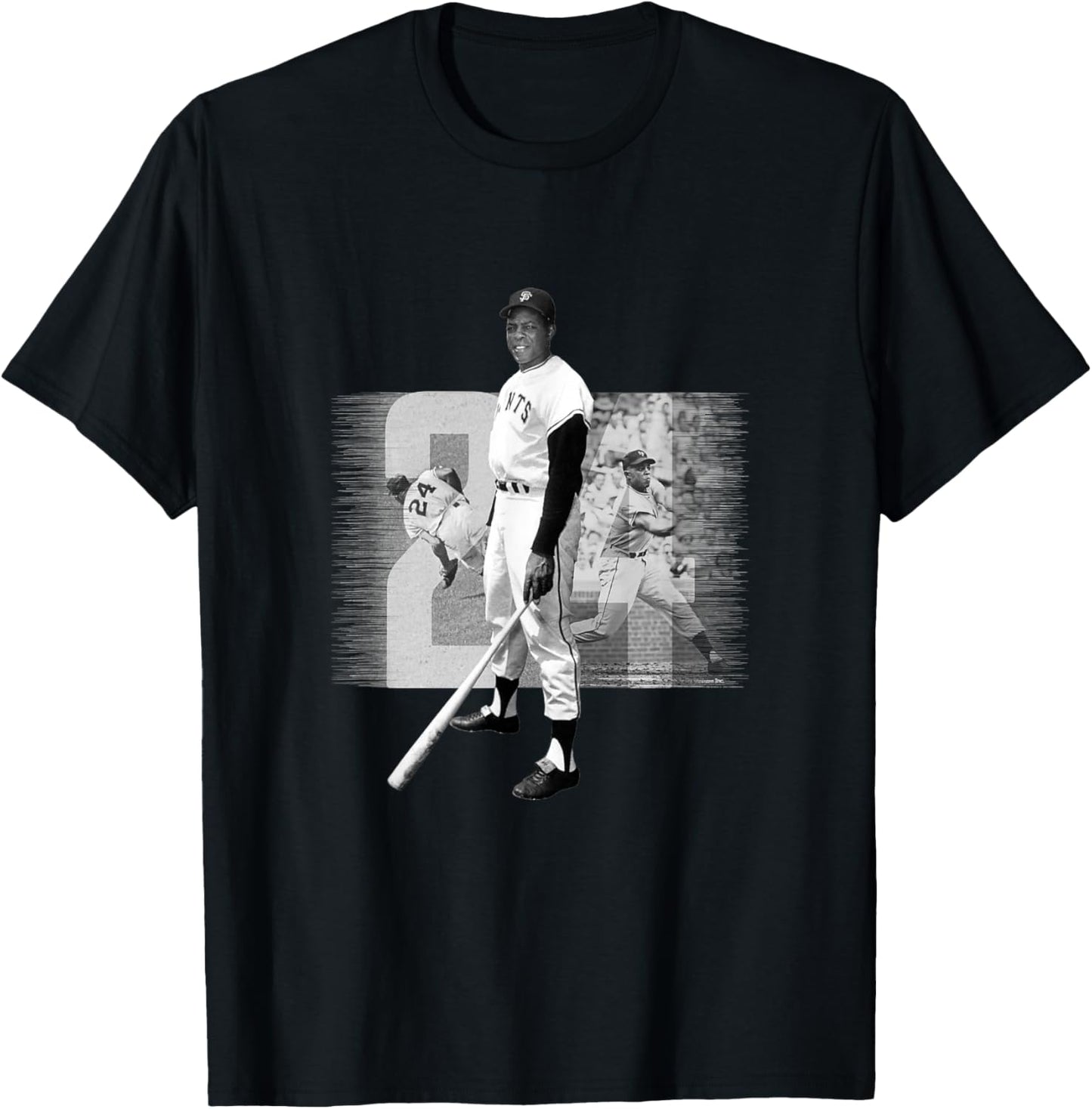 Willie Mays_001 T-Shirt - T-Shirt | Black