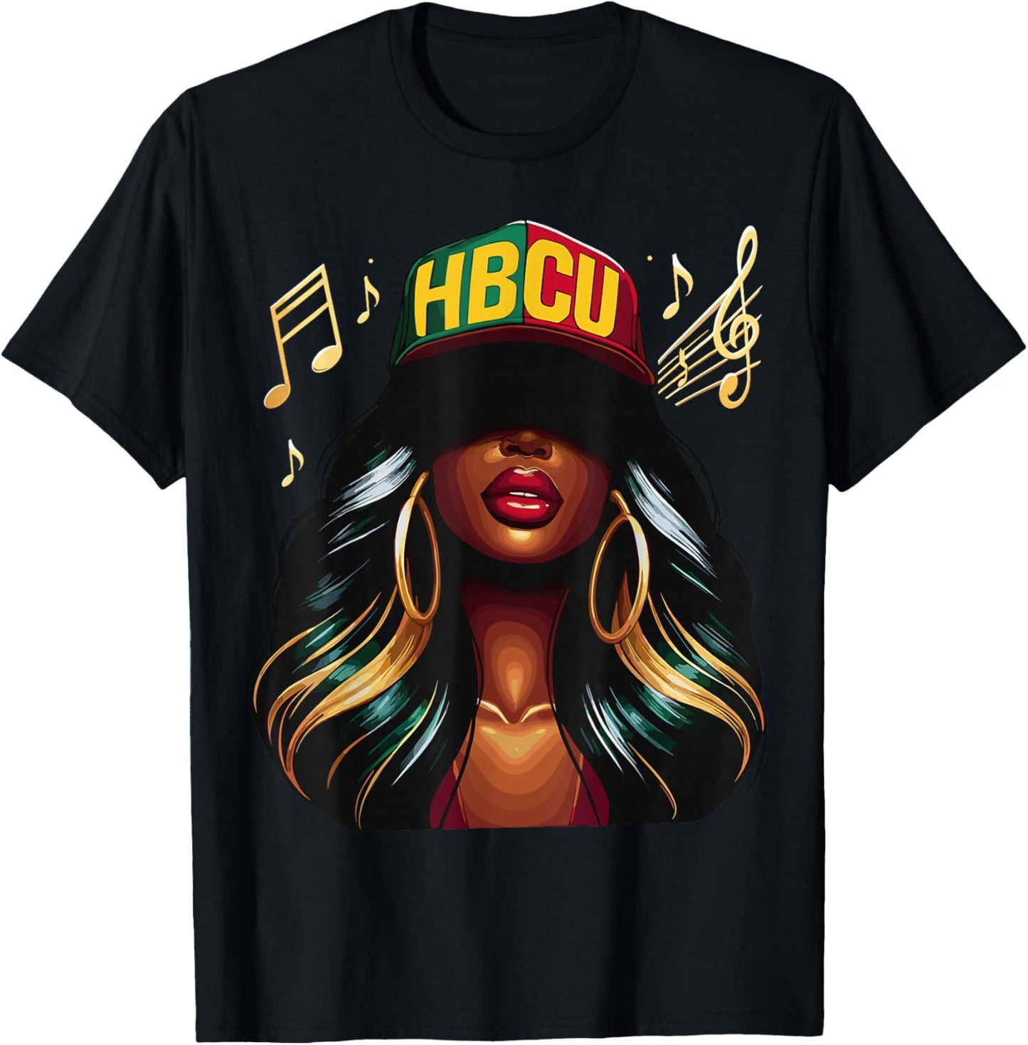 Beautiful Black Girl HBCU T-Shirt - T-Shirt | Black