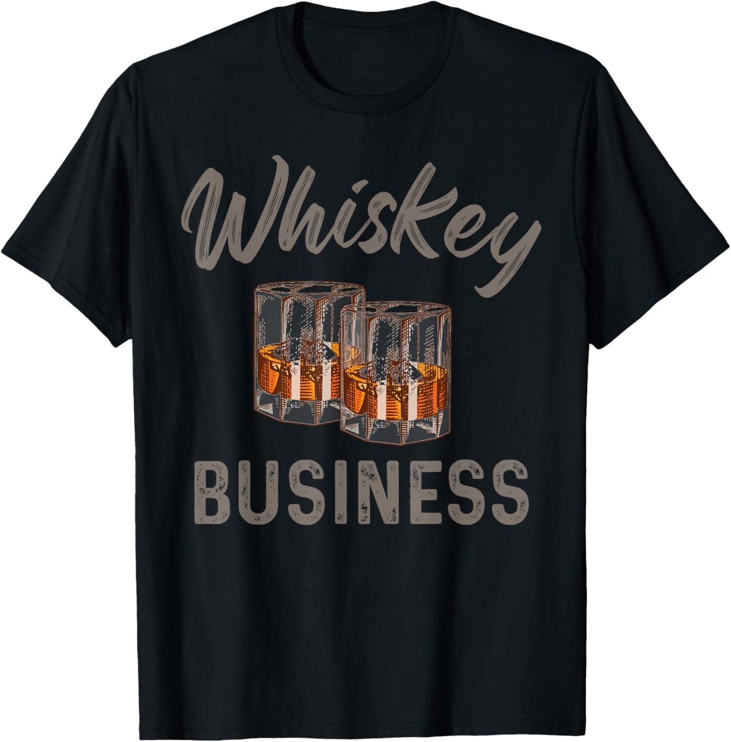 Whiskey Business Cool Drinking Lover Weekend Forecast Dad T-Shirt - T-Shirt | Black