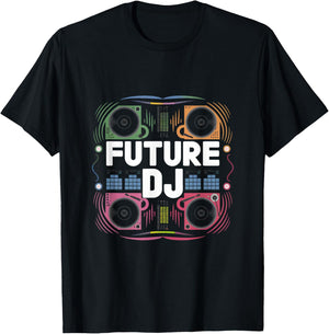 Future DJ Musician Toddler Graduation Kids School Women Men T-Shirt - T-Shirt | Black
