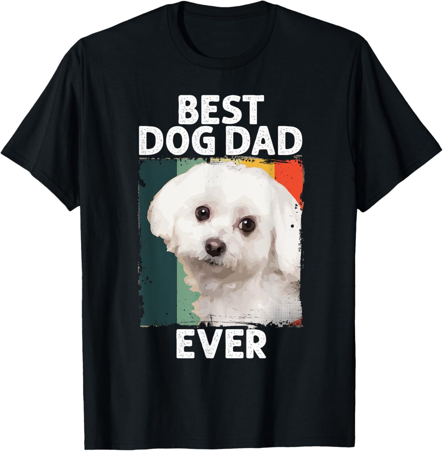 Best Dog Maltese Dad Ever for Father's Day Women T-Shirt - T-Shirt | Black