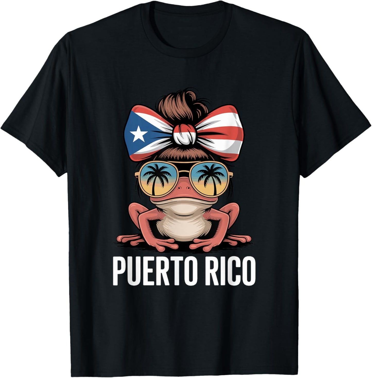 Boricua Coqui Frog Puerto Rico Puerto Rican Woman T-Shirt - T-Shirt | Black