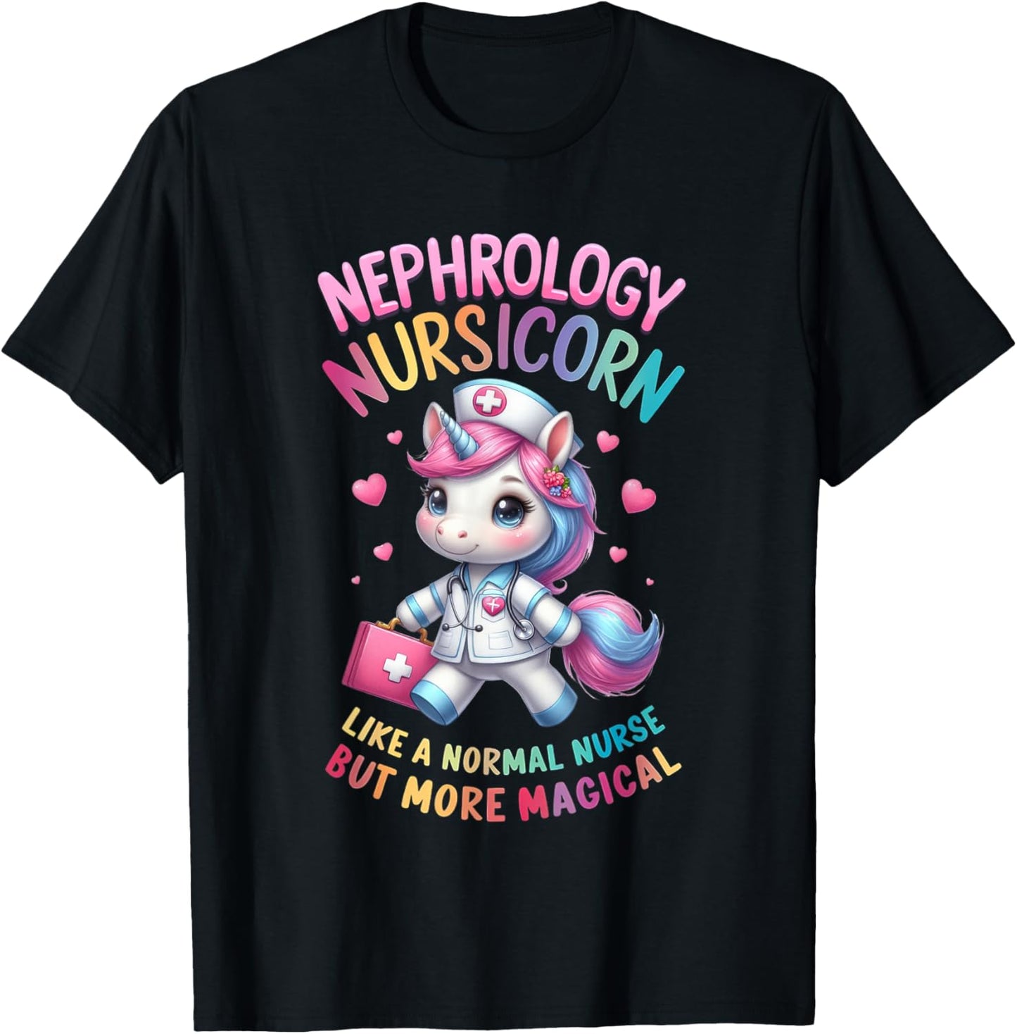 Funny Nephrology Nurse Dialysis Specialist Kidney Care T-Shirt - T-Shirt | Black