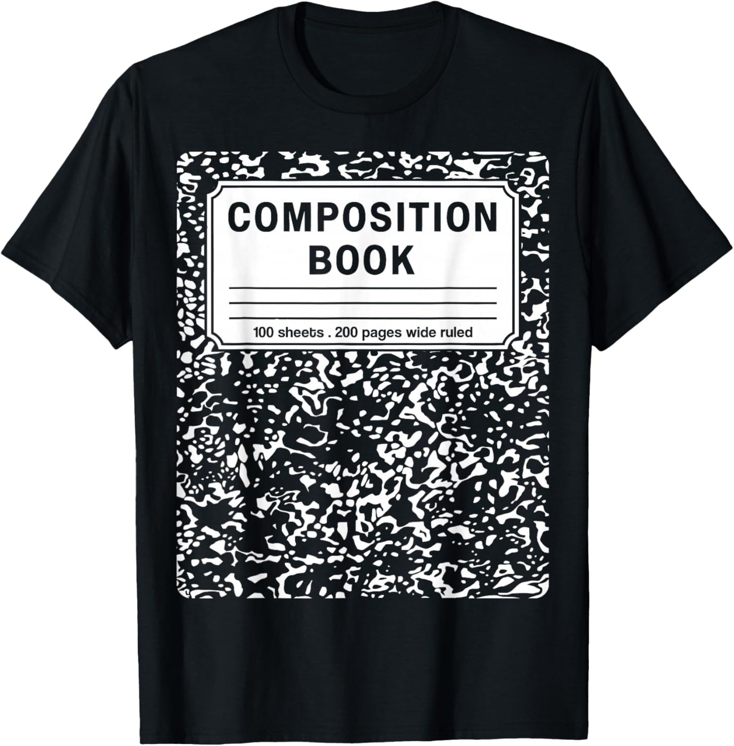 Composition Book Notebook Teachers Matching group Halloween T-Shirt - T-Shirt | Black