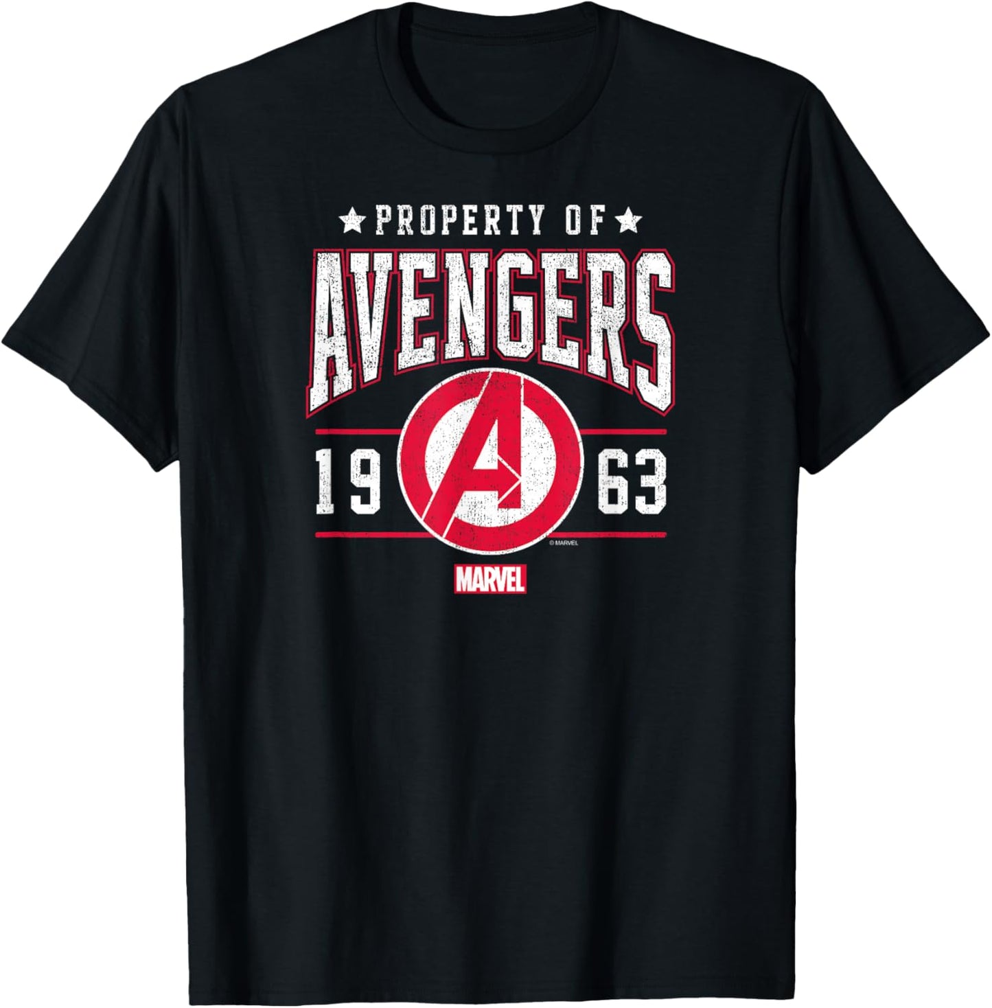 Marvel - Property of The Avengers Collegiate T-Shirt - T-Shirt | Black