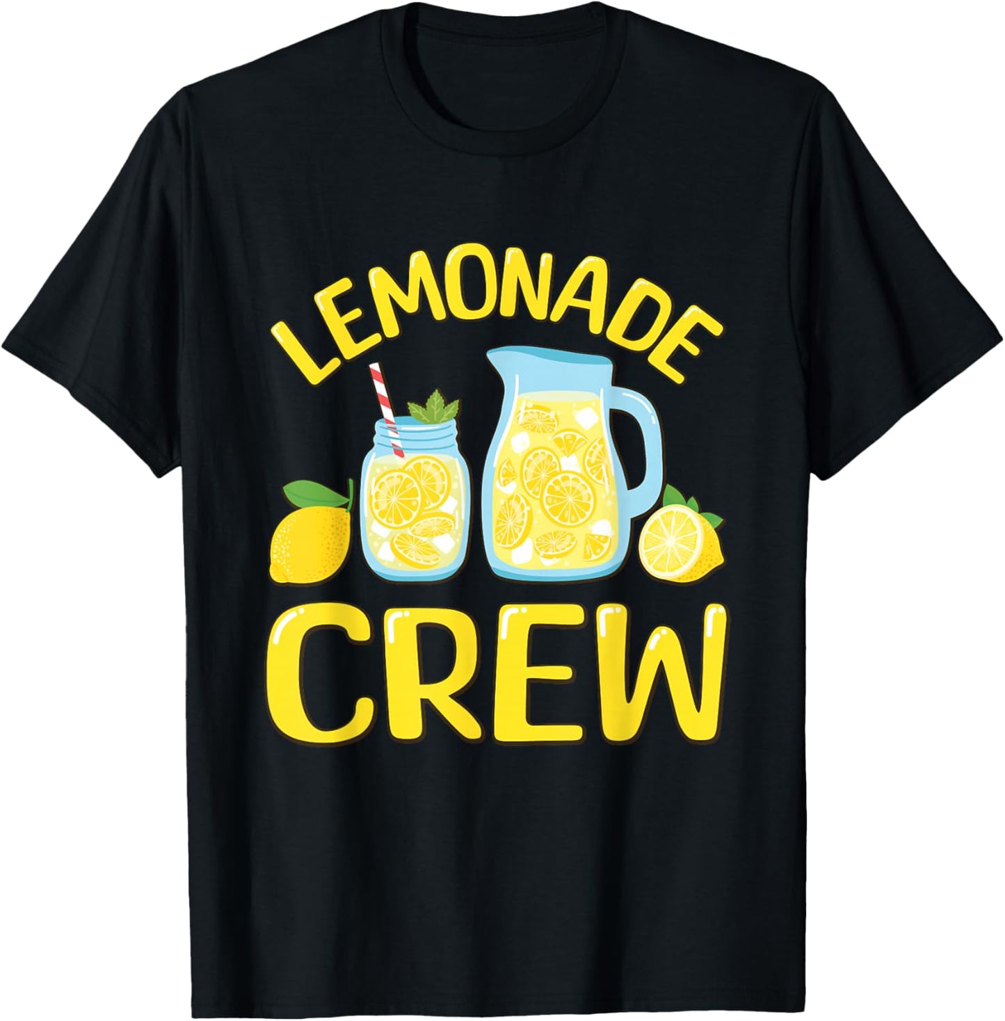 Lemonade Crew , Small, Black T-Shirt - T-Shirt | Black
