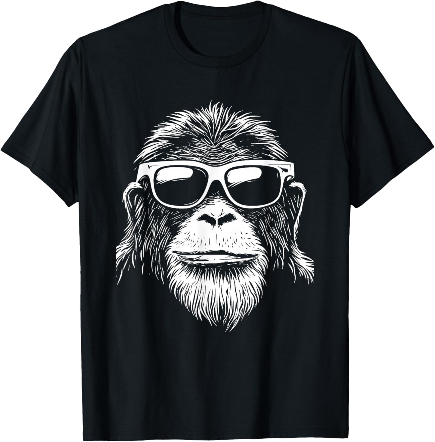 Orangutan Monkey Sunglasses T-Shirt - T-Shirt | Black