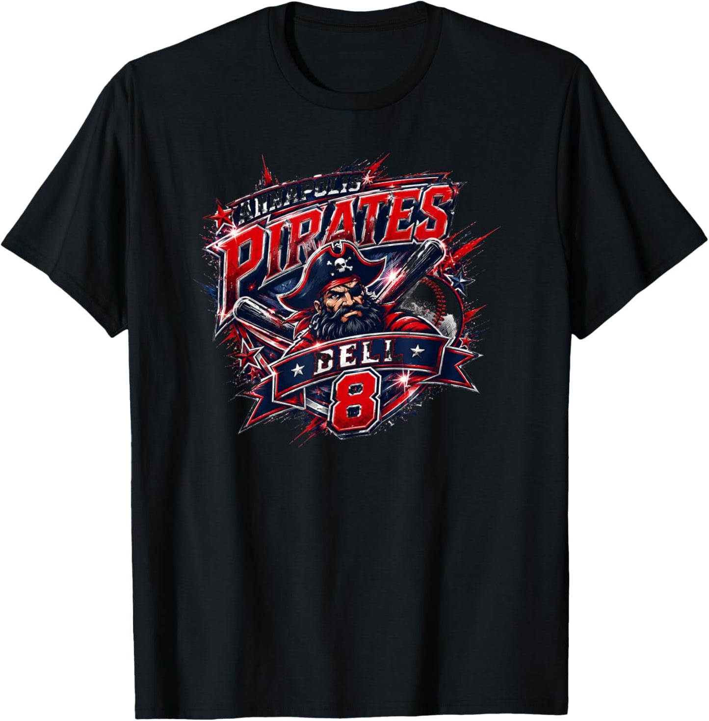 Baseball Noah Bell T-Shirt - T-Shirt | Black