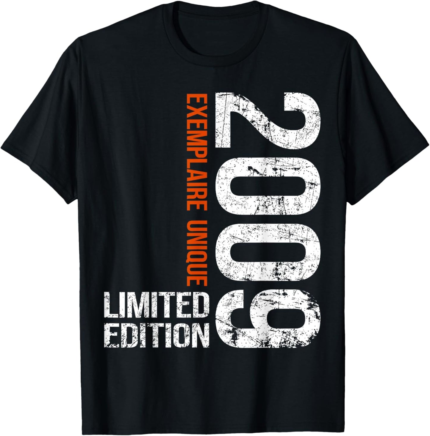 16th Anniversary 2009 Vintage 16 Years Boy and Girl 2009 T-Shirt - T-Shirt | Black