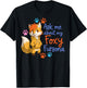 Playful Fox Character Ask Me About My Fursona T-Shirt - T-Shirt | Black