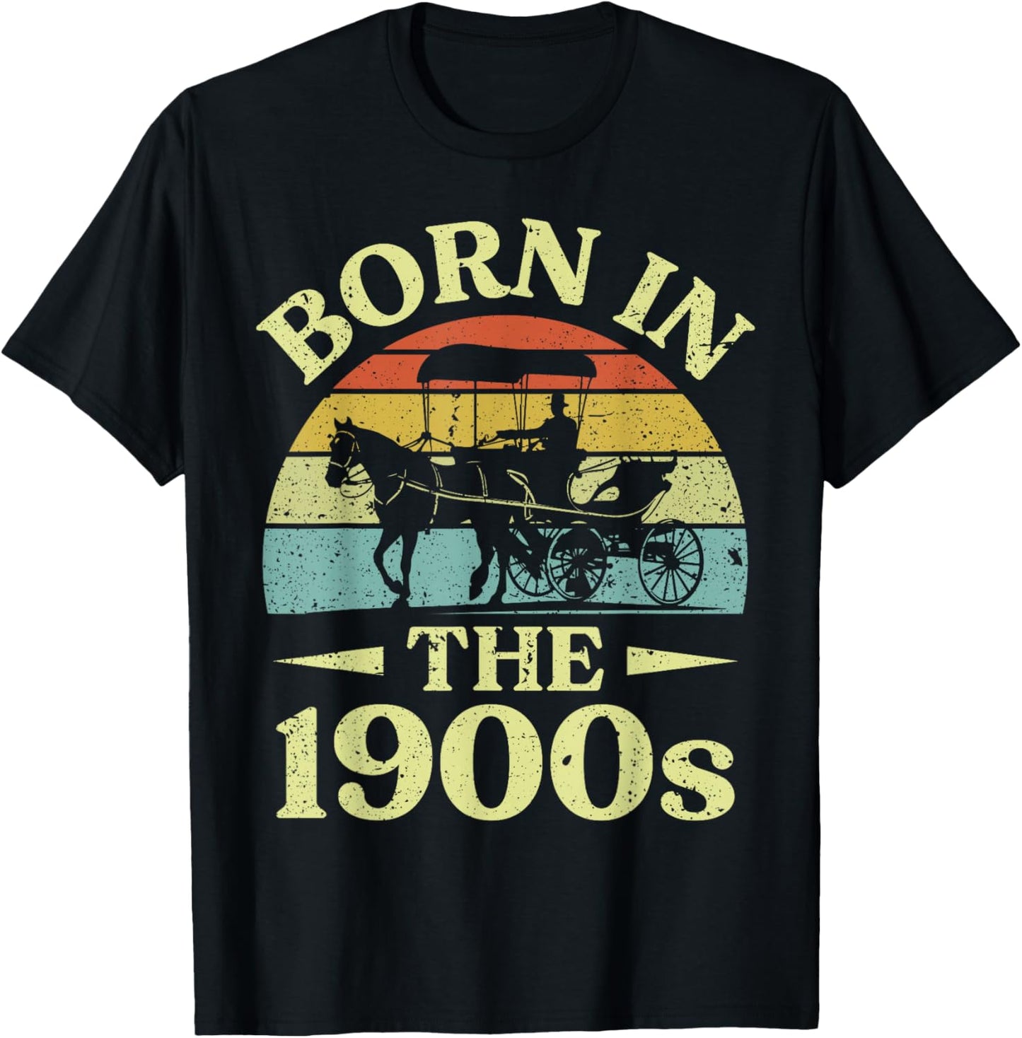 Born in The 1900s Funny Birthday T-Shirt - T-Shirt | Black