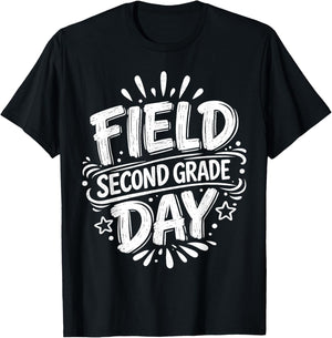 Field Day 2026 2nd Second Grade School Teacher Red T-Shirt - T-Shirt | Black