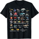 A-Z Ocean Life Alphabet Marine Creatures Exploration T-Shirt - T-Shirt | Black