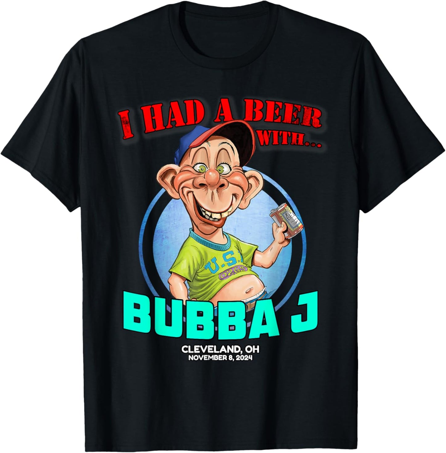 Bubba J Cleveland, OH (2024) T-Shirt - T-Shirt | Black