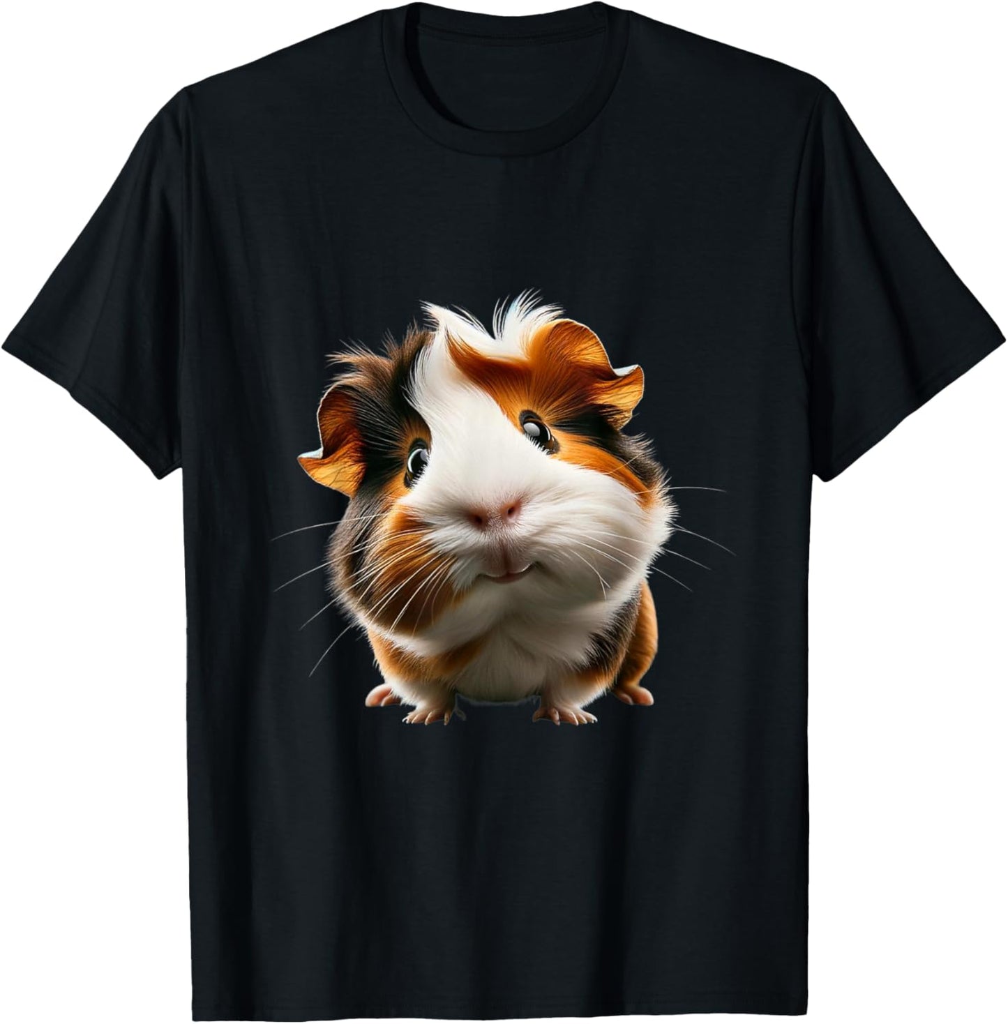 Just Sweet Designs Adorable Guinea Pig Design , Small, Black T-Shirt - T-Shirt | Black