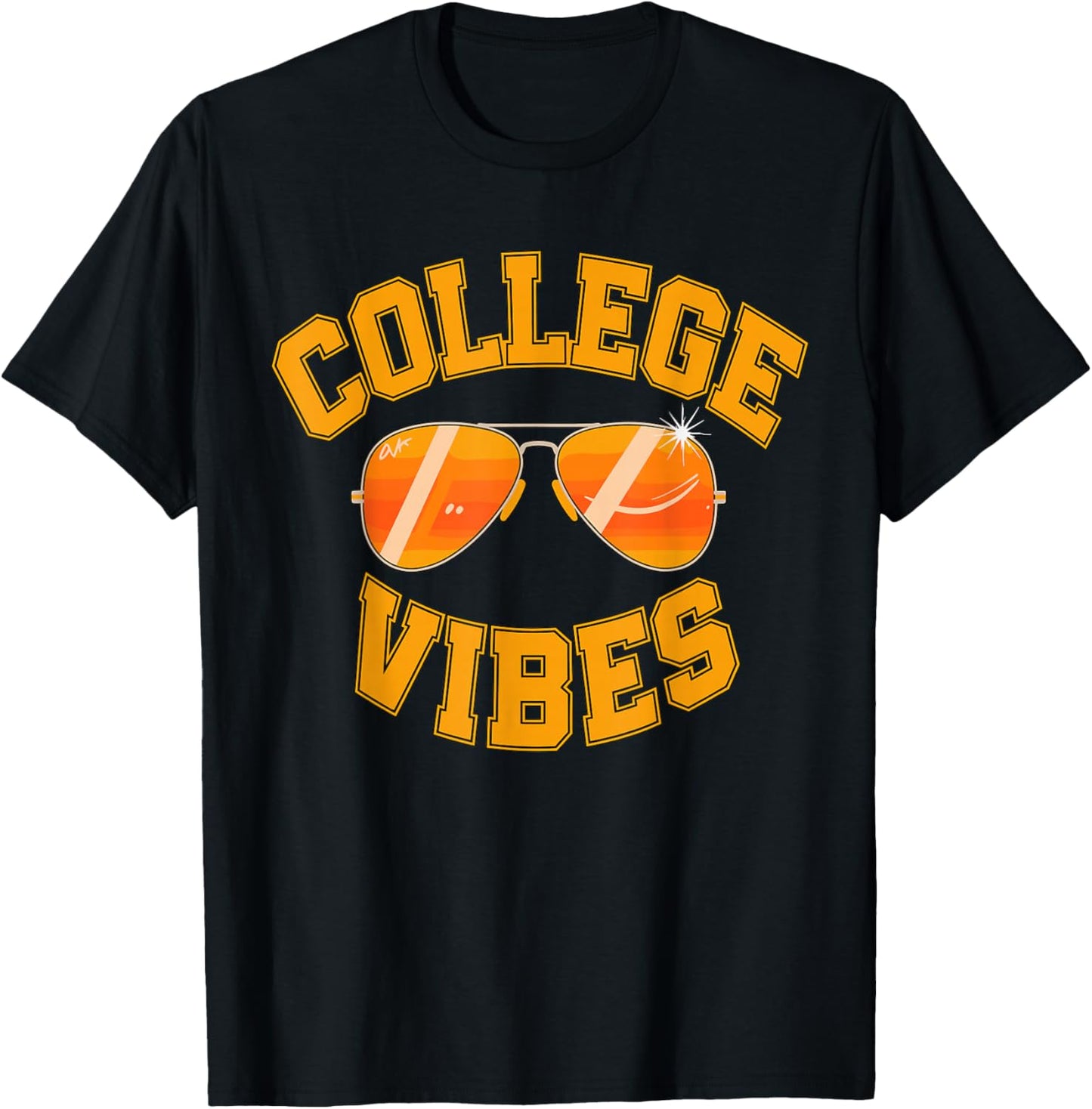 College Vibes Only Student Back to School T-Shirt - T-Shirt | Black