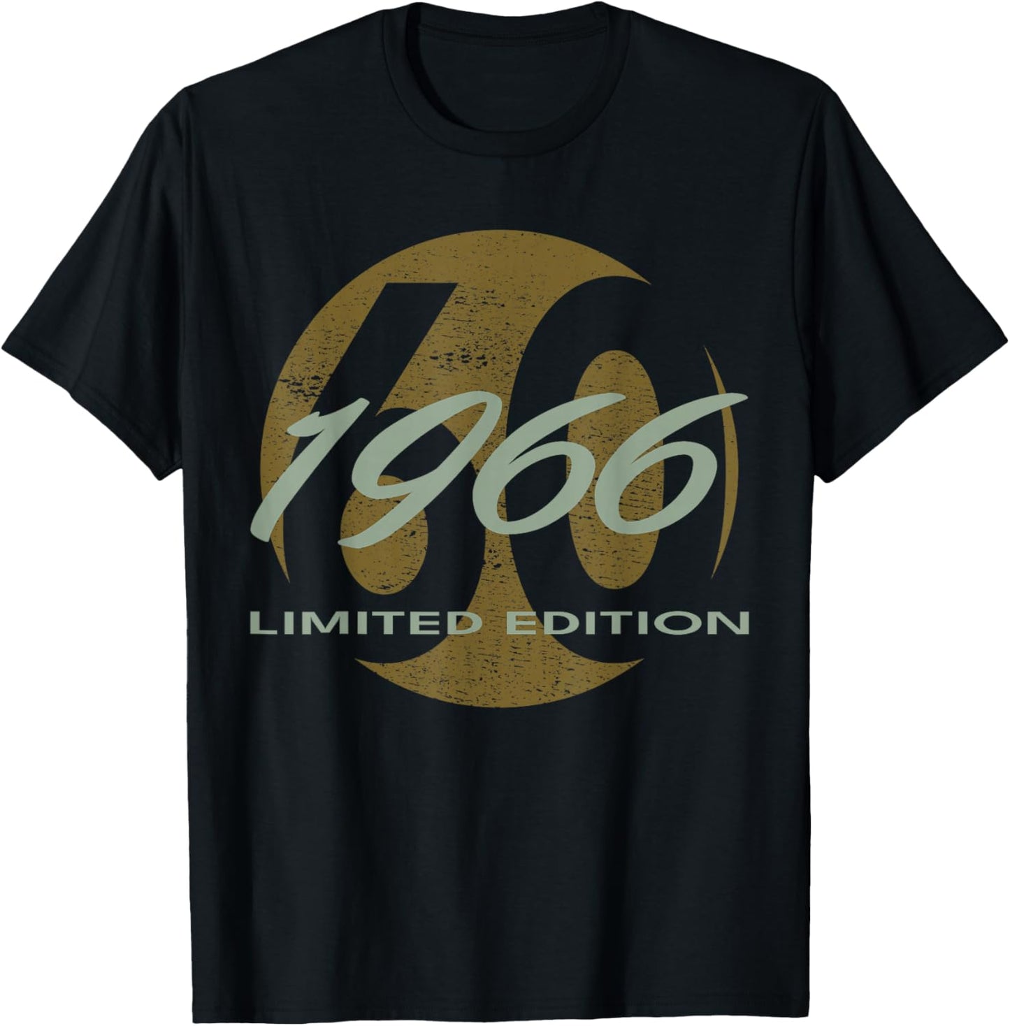 60th Birthday Man Woman 60 Years 1966 Funny Gift T-Shirt - T-Shirt | Black