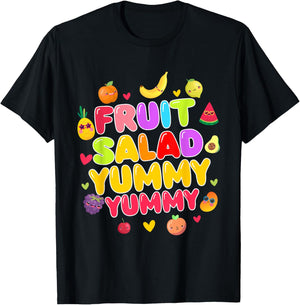 Fruit Salad Yummy Yummy Fruit Salad Theme Party T-Shirt - T-Shirt | Black